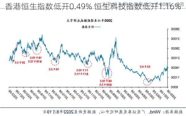 香港恒生指数低开0.49% 恒生科技指数低开1.16%