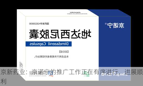 京新药业：京诺宁的推广工作正在有序进行，进展顺利