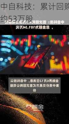 中自科技：累计回购约53万股