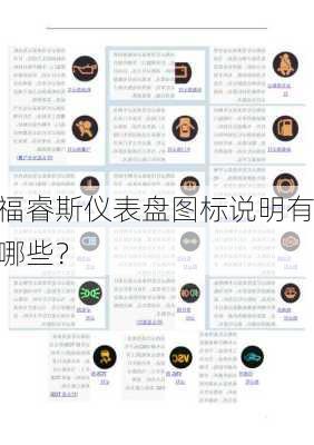 福睿斯仪表盘图标说明有哪些？