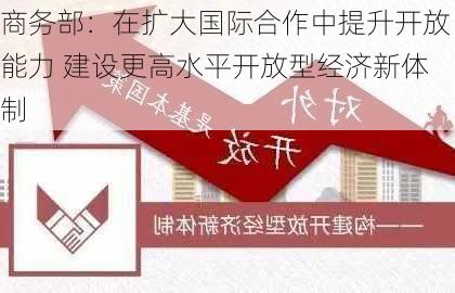 商务部：在扩大国际合作中提升开放能力 建设更高水平开放型经济新体制