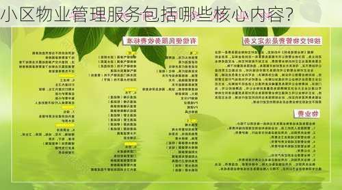 小区物业管理服务包括哪些核心内容？