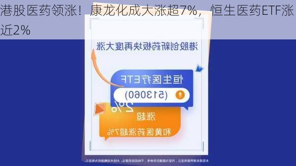 港股医药领涨！康龙化成大涨超7%，恒生医药ETF涨近2%