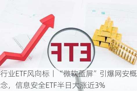 行业ETF风向标丨“微软蓝屏”引爆网安概念，信息安全ETF半日大涨近3%