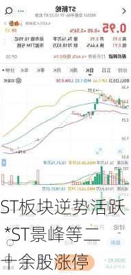 ST板块逆势活跃 *ST景峰等二十余股涨停