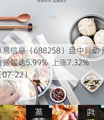 卓易信息（688258）盘中异动 股价振幅达5.99%  上涨7.32%（07-22）