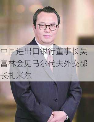 中国进出口银行董事长吴富林会见马尔代夫外交部长扎米尔