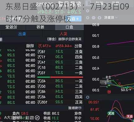 东易日盛（002713）：7月23日09时47分触及涨停板