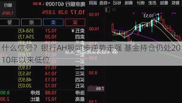 什么信号？银行AH股同步逆势走强 基金持仓仍处2010年以来低位