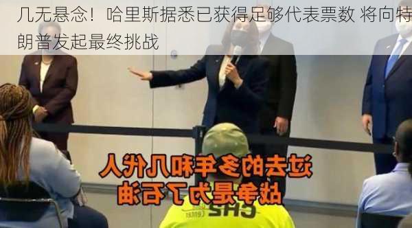 几无悬念！哈里斯据悉已获得足够代表票数 将向特朗普发起最终挑战