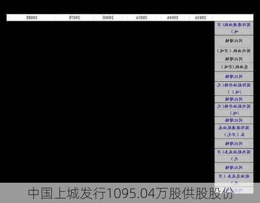 中国上城发行1095.04万股供股股份