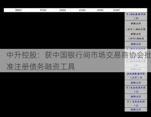 中升控股：获中国银行间市场交易商协会批准注册债务融资工具