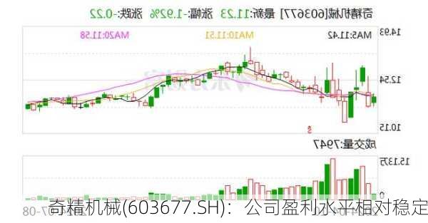 奇精机械(603677.SH)：公司盈利水平相对稳定