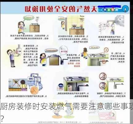 厨房装修时安装燃气需要注意哪些事项？