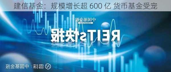 建信基金：规模增长超 600 亿 货币基金受宠