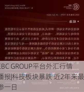 EBC GROUP平台外汇行情播报|科技板块暴跌 近2年来最惨一日