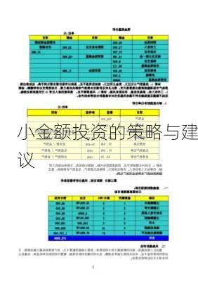 小金额投资的策略与建议