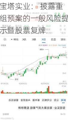 宝塔实业： 披露重组预案的一般风险提示暨股票复牌