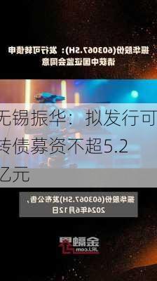 无锡振华：拟发行可转债募资不超5.2亿元