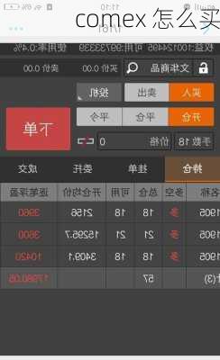 comex 怎么买