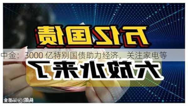 中金：3000 亿特别国债助力经济，关注家电等