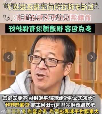 俞敏洪：剥离与辉同行非常遗憾，但确实不可避免