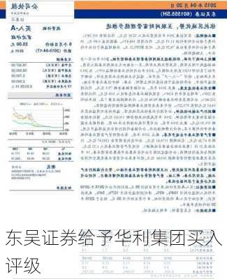 东吴证券给予华利集团买入评级