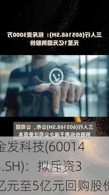 金发科技(600143.SH)：拟斥资3亿元至5亿元回购股份