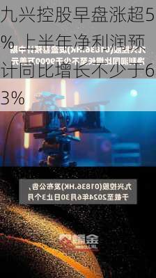 九兴控股早盘涨超5% 上半年净利润预计同比增长不少于63%