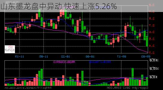 山东墨龙盘中异动 快速上涨5.26%