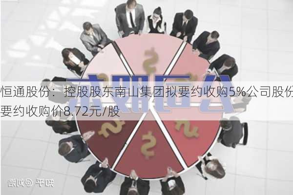 恒通股份：控股股东南山集团拟要约收购5%公司股份 要约收购价8.72元/股