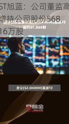 ST旭蓝：公司董监高增持公司股份568.16万股