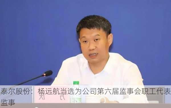 泰尔股份：杨远航当选为公司第六届监事会职工代表监事