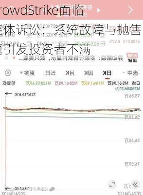 CrowdStrike面临集体诉讼：系统故障与抛售问题引发投资者不满