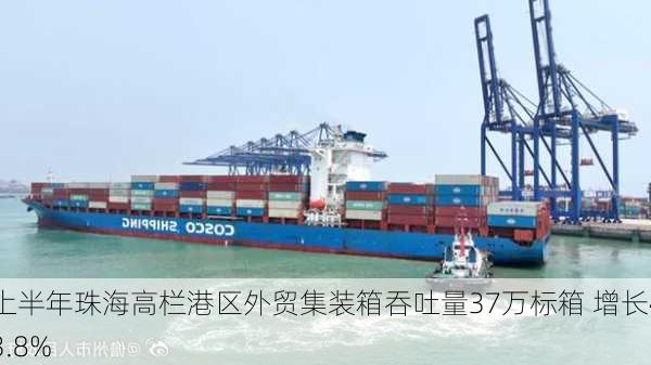 上半年珠海高栏港区外贸集装箱吞吐量37万标箱 增长43.8%