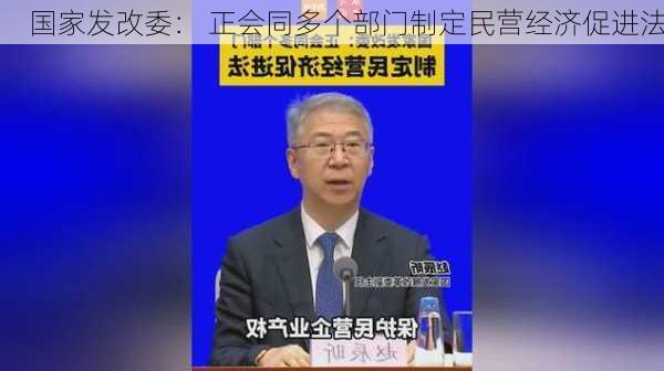 国家发改委： 正会同多个部门制定民营经济促进法