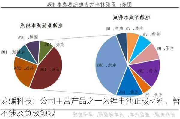 龙蟠科技：公司主营产品之一为锂电池正极材料，暂不涉及负极领域