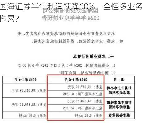 国海证券半年利润预降60%，全怪多业务拖累？