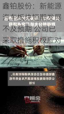 鑫铂股份：新能源汽车板块短期发展不及预期 公司已采取措施积极应对