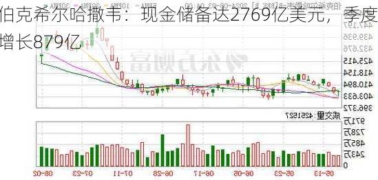 伯克希尔哈撒韦：现金储备达2769亿美元，季度增长879亿