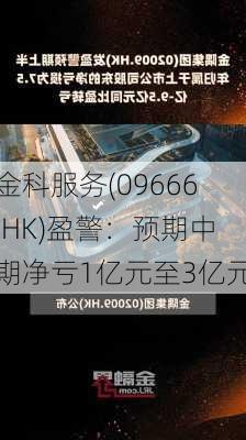 金科服务(09666.HK)盈警：预期中期净亏1亿元至3亿元