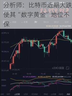 分析师：比特币近期大跌使其“数字黄金”地位不保