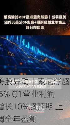 美股异动｜索尼涨超5.5% Q1营业利润增长10%超预期 上调全年盈测