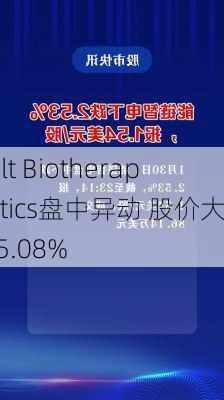 Bolt Biotherapeutics盘中异动 股价大跌5.08%