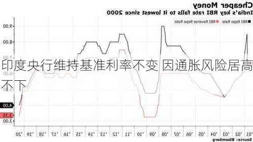 印度央行维持基准利率不变 因通胀风险居高不下