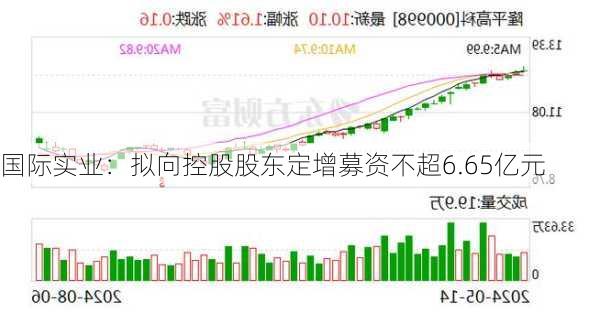 国际实业：拟向控股股东定增募资不超6.65亿元