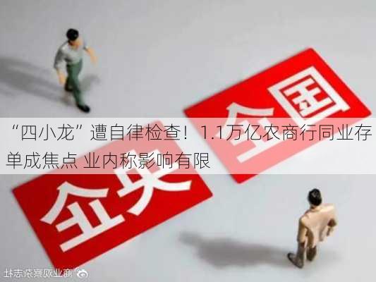 “四小龙”遭自律检查！1.1万亿农商行同业存单成焦点 业内称影响有限