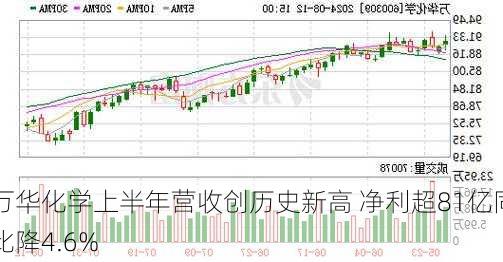 万华化学上半年营收创历史新高 净利超81亿同比降4.6%