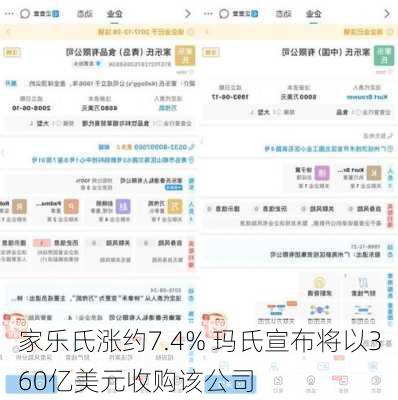 家乐氏涨约7.4% 玛氏宣布将以360亿美元收购该公司