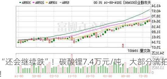 “还会继续跌”！碳酸锂7.4万元/吨，大部分流拍！